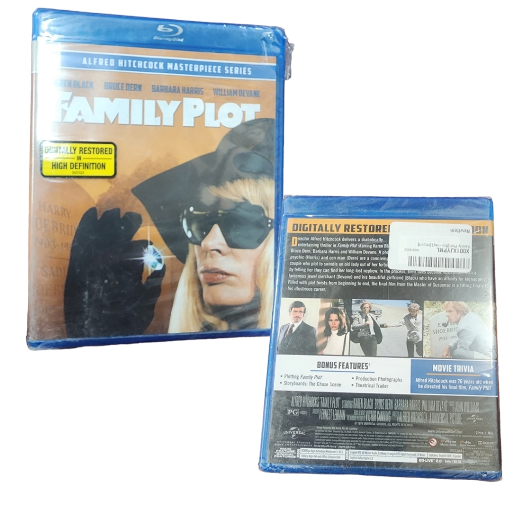 Family Plot by Alfred Hitchcock Remastered Bluray New Masterpiece Series